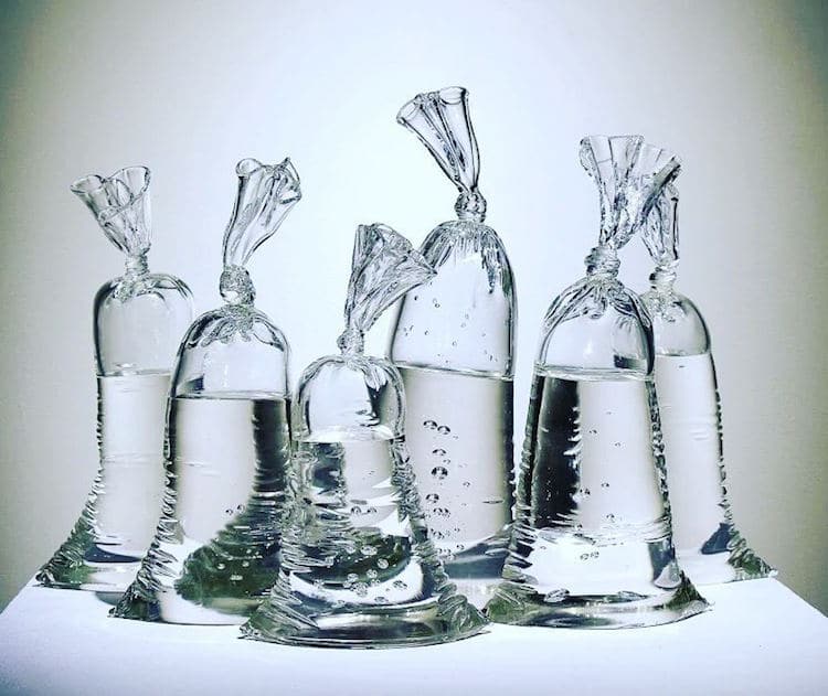 water-bag-glass-sculptures
