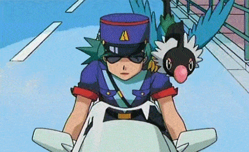 アニメ ポケットモンスターがAKIRAをオマージュした金田バイクスライドブレーキのGIF